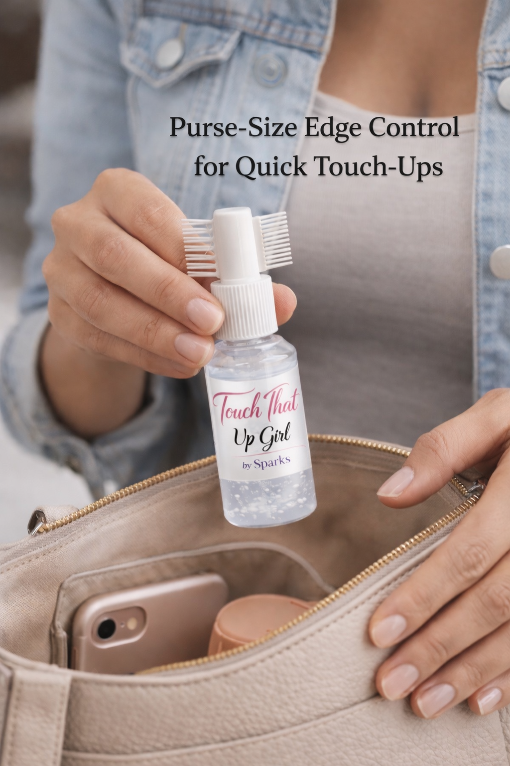 Touch-Ups Click to see full view Edge Control Hair Styling Velvet Gel – Purse-Size Built-In Comb for Sleek Edges & Touch-Ups
