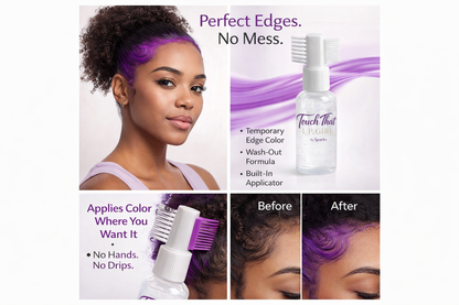 Touch-Ups Click to see full view Edge Control Hair Styling Velvet Gel – Purse-Size Built-In Comb for Sleek Edges & Touch-Ups
