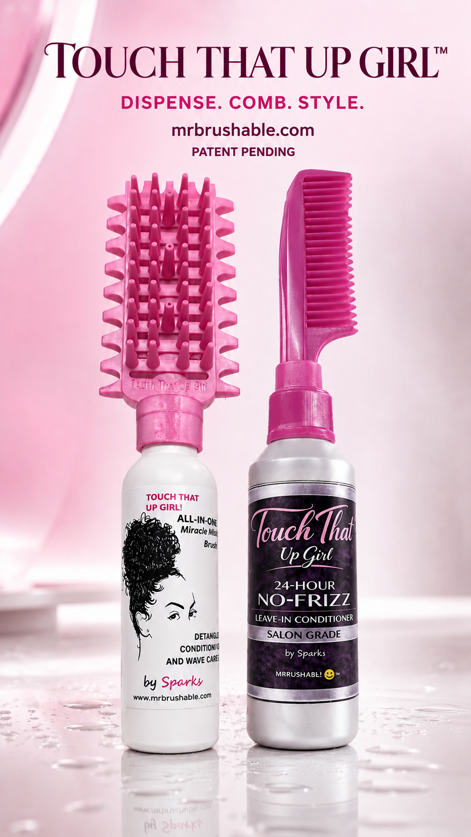 Touch That Up Girl Hair Cream Applicator Refill Bottles