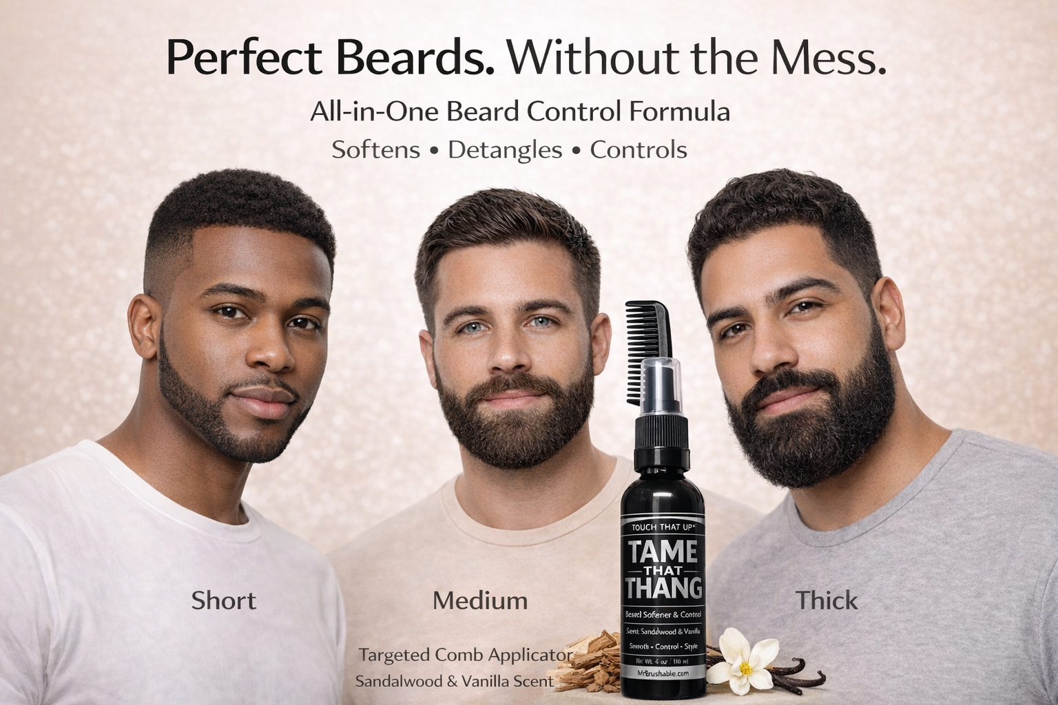 Touch That Up Girl for MEN TAME THAT THANG BEARD CONDITIONER by Sparks
