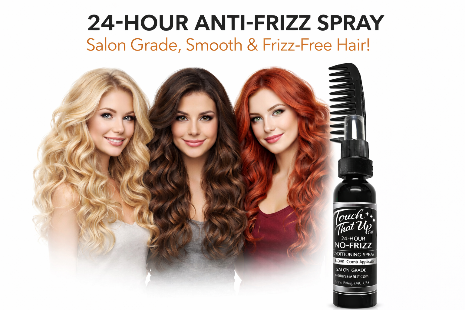Touch That Up Girl No-Frizz Spray and Cream Comb System