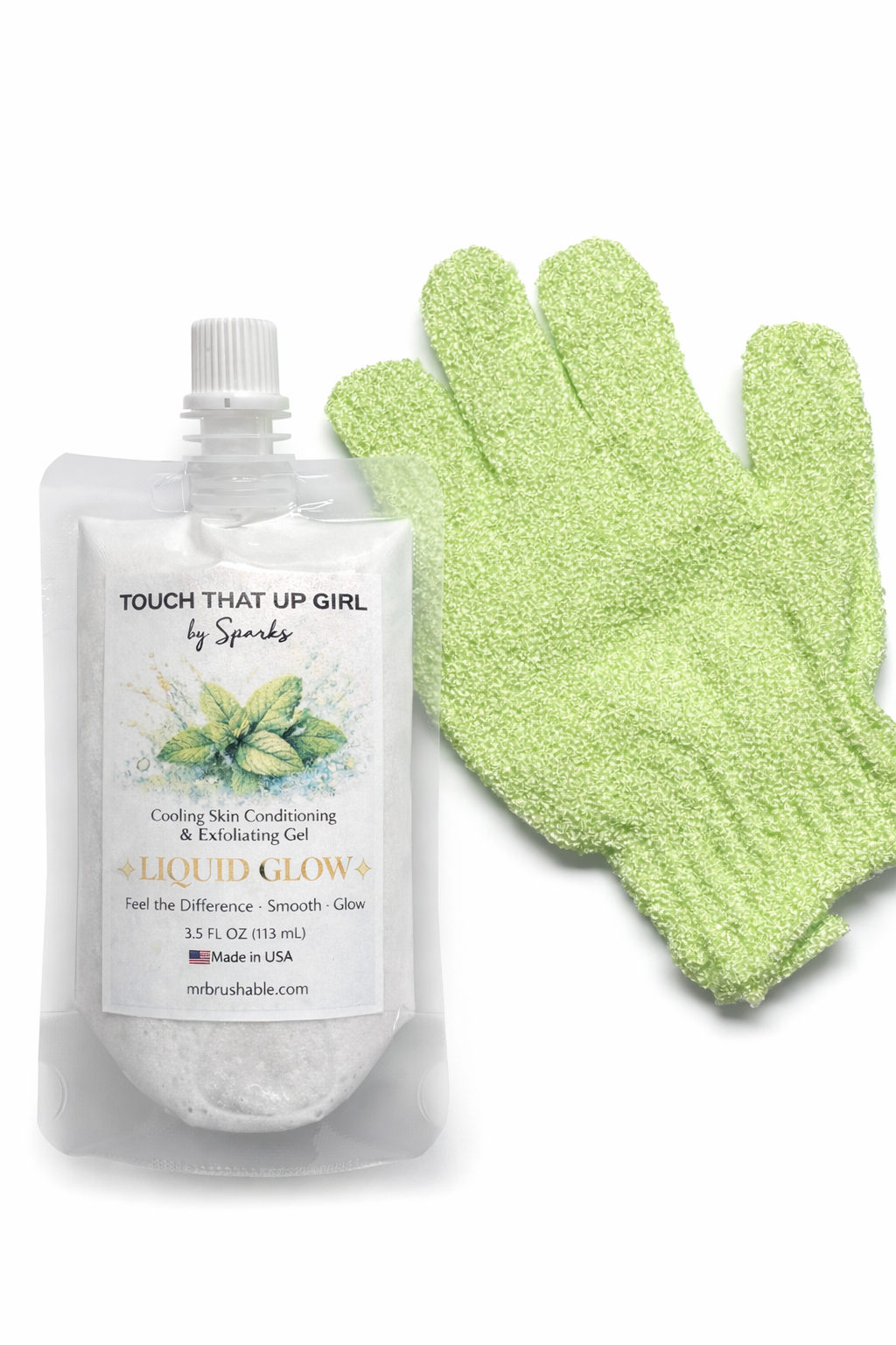 Liquid Glow™ Facial Exfoliating Gel + Exfoliating Gloves Set