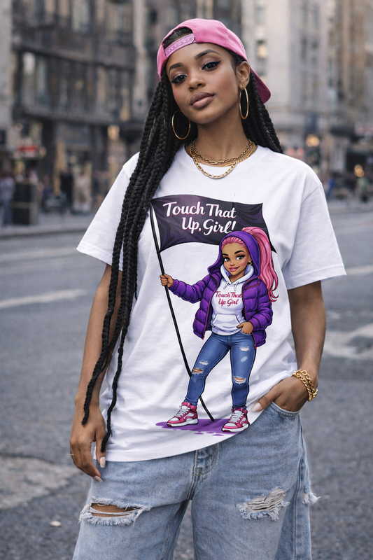 Touch That Up Girl™ Tees – Discovery Brand Graphic Trendy Shirt