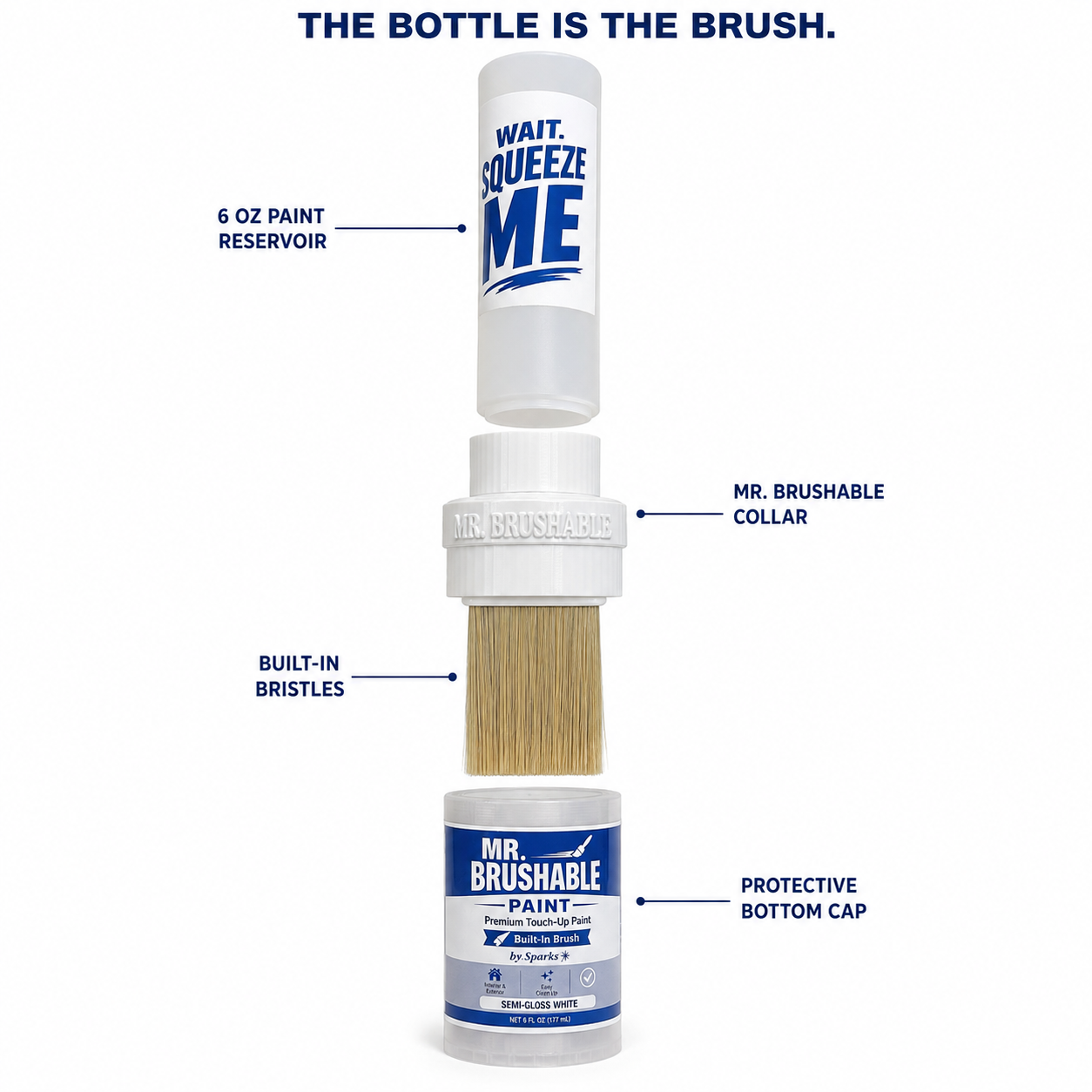 Mr. Brushable™ Touch-Up Paint — The Bottle Is the Brush
