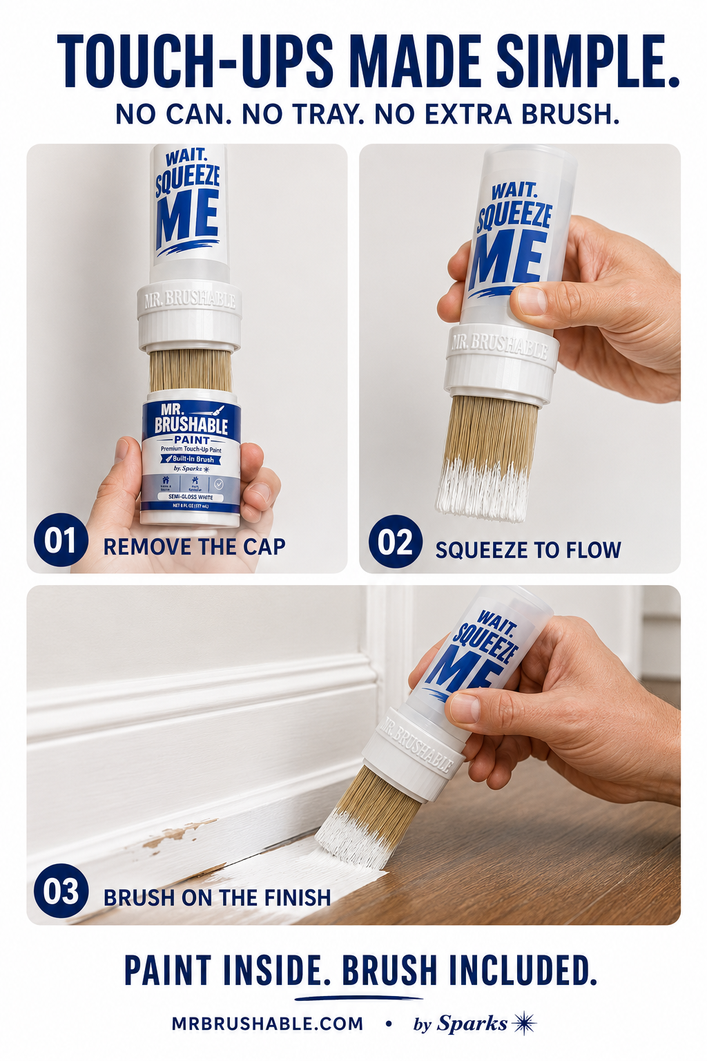 Mr. Brushable™ Touch-Up Paint — The Bottle Is the Brush