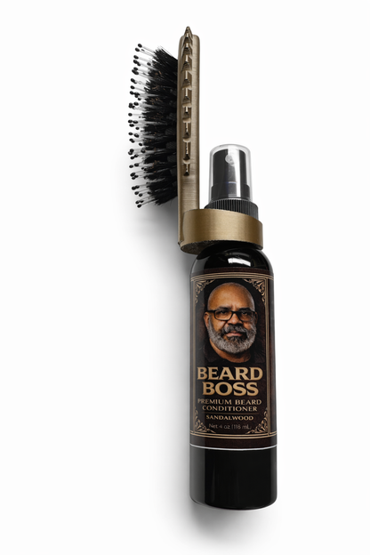 Beard Boss Brush with Spray Applicator