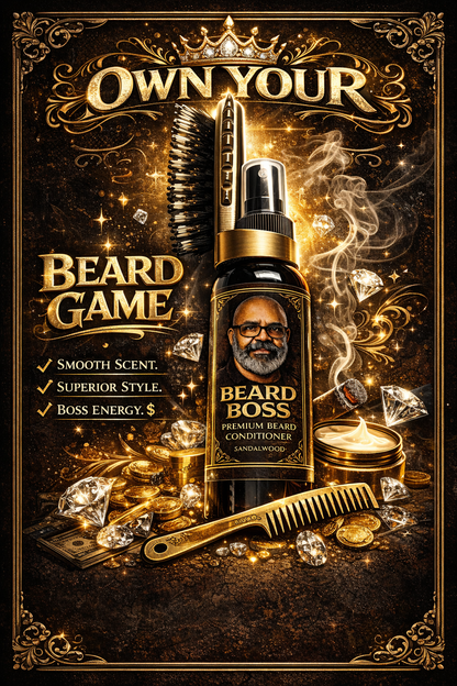 Beard Boss Brush with Spray Applicator