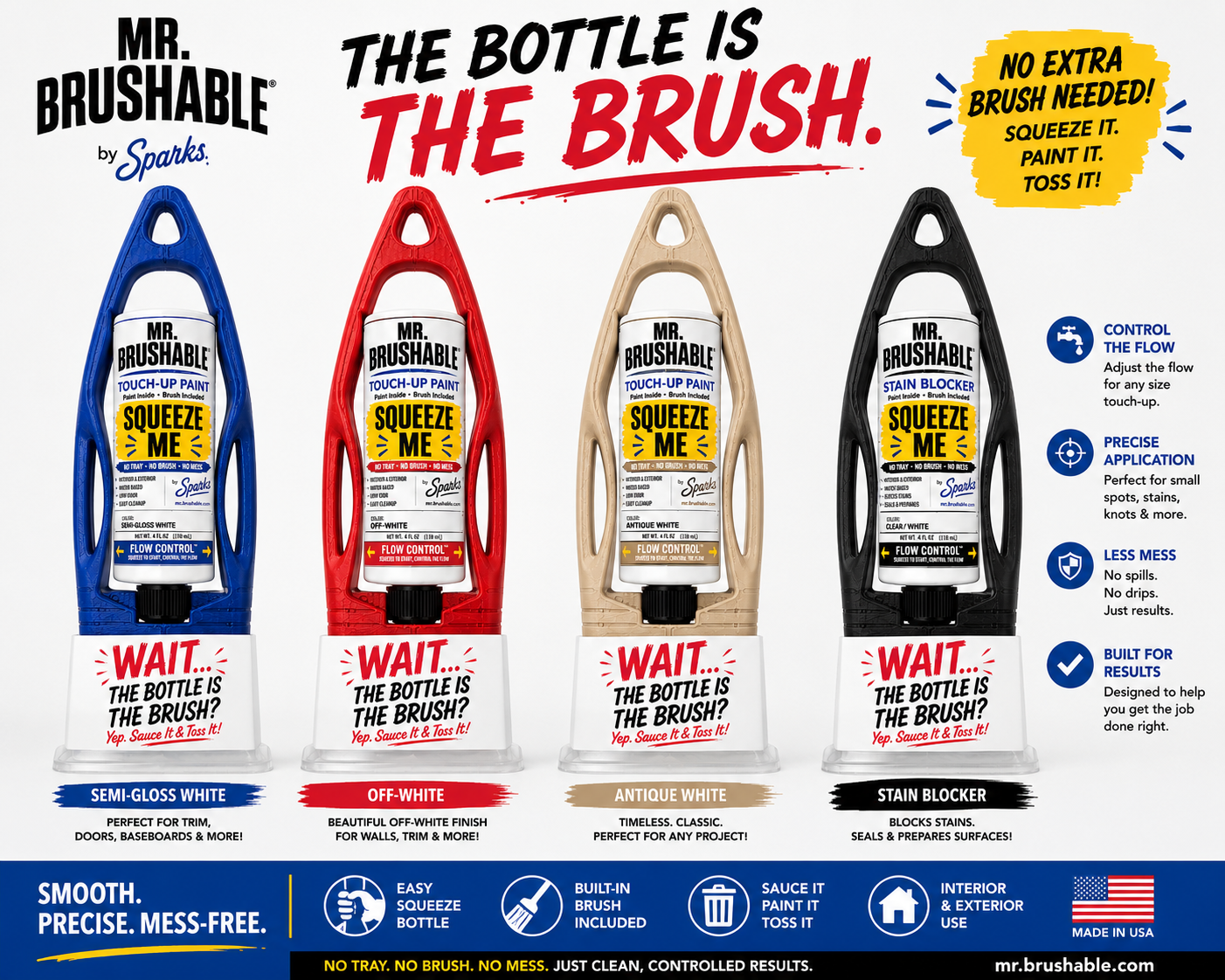 Mr. Brushable® Touch-Up Paint with Flow Control™ ⭐