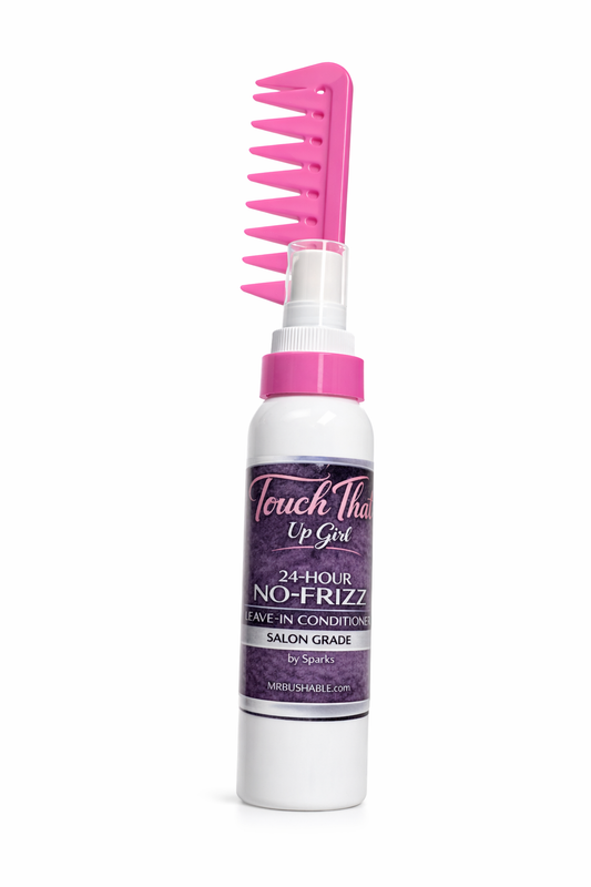 Touch That Up Girl No-Frizz Spray with Comb and Brush Collar System