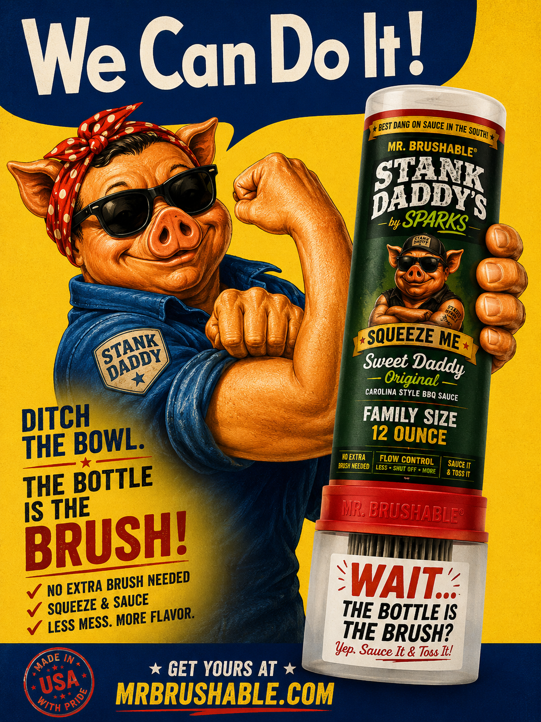 Stank Daddy’s Big Daddy Family Size Barbecue Sauce – 16 oz