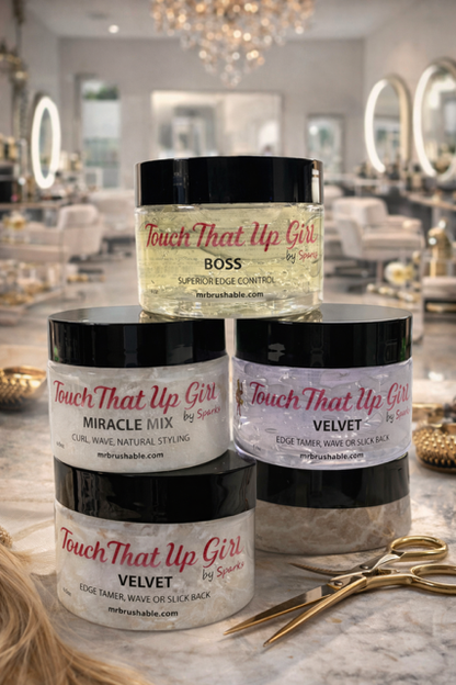 Touch That Up Girl  Up to 24-Hour Edge Control - 4 oz. Jars | Touch That Up Girl™ by Sparks