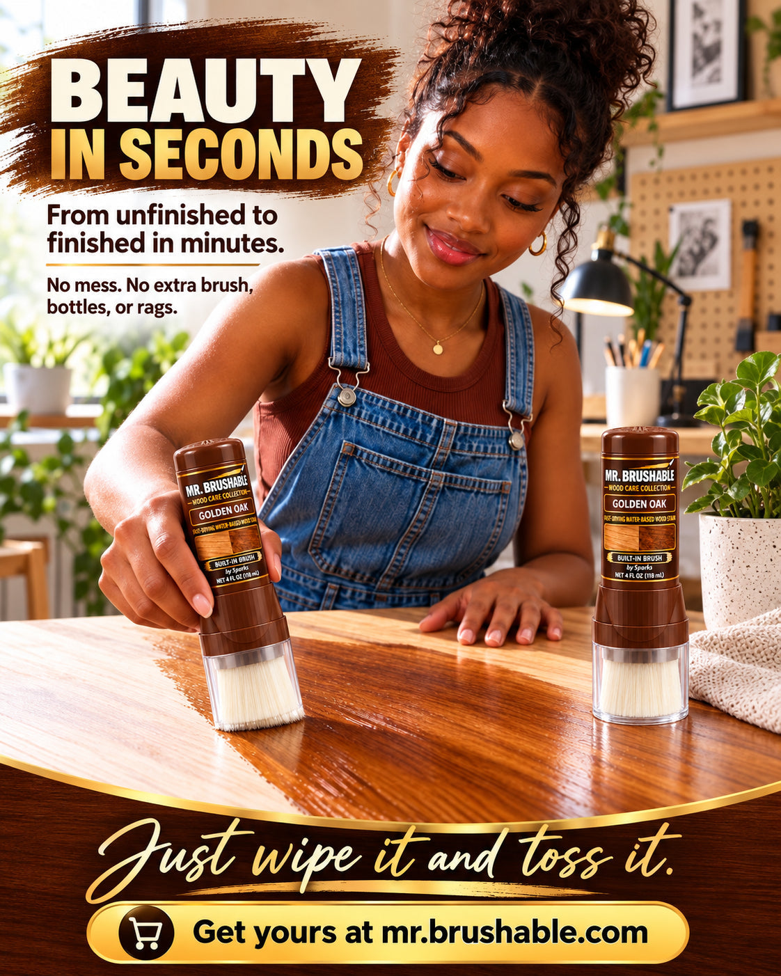 Mr. Brushable touch-up paint for scuffs, chips and nail holes
