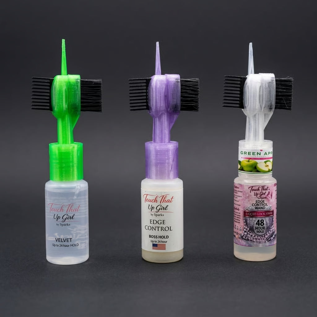 Edge Control Gel Wand with Built-In Comb – Sleek Edges & Baby Hair Styling, Travel Size Touch-Up Tool for Smooth, Long-Lasting Hold