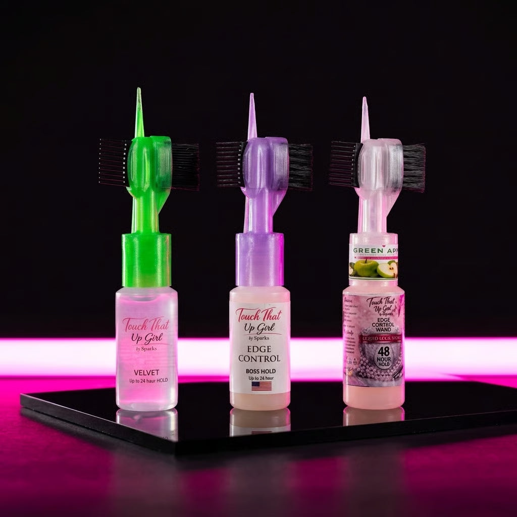 Edge Control Gel Wand with Built-In Comb – Sleek Edges & Baby Hair Styling, Travel Size Touch-Up Tool for Smooth, Long-Lasting Hold