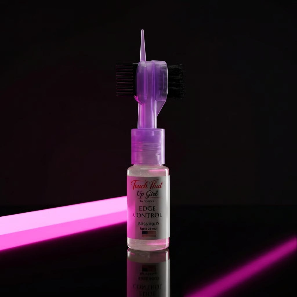 Edge Control Gel Wand with Built-In Comb – Sleek Edges & Baby Hair Styling, Travel Size Touch-Up Tool for Smooth, Long-Lasting Hold