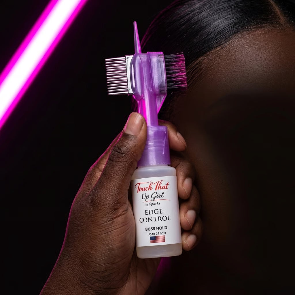 Edge Control Gel Wand with Built-In Comb – Sleek Edges & Baby Hair Styling, Travel Size Touch-Up Tool for Smooth, Long-Lasting Hold