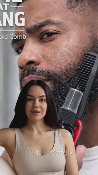 Beard Boss Brush with Spray Applicator